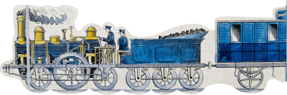 Фрагмент «Карты направления железной дороги, шоссе, водяных сообщений и станции между С. Петербургом и Москвою». 1851